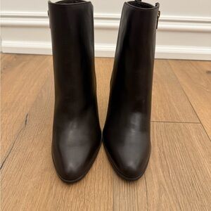 Coach Women's Black Leather Ankle Boots - Classic Pointed Toe never worn